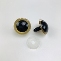 Očko zlaté 13,5mm, bezpečnostné - pár